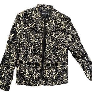 Women’s Pamela McCoy Black Patterned Jacket size Large